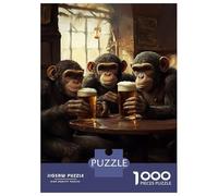 1000 Piece Jigsaw Puzzles for Adults Jigsaw Chimps at The Bar-3 Puzzle for Adults Anti-Stress Toys For Family Fun Fun Activities at Home 70x50cm/1000pcs