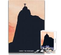 1000 Piece Jigsaw Puzzles for Adults Jigsaw Christ The Redeemer Impossible Game Presents for Women Anti-Stress Toys Size 38x52cm