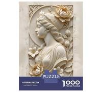 1000 Piece Jigsaw Puzzles for Adults Jigsaw Classical Woman Sculpture with Floral Accents Puzzle for Adults Anti-Stress Toys For Family Fun Fun Activities at Home 70x50cm/1000pcs