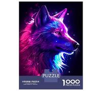 1000 Piece Jigsaw Puzzles for Adults Jigsaw Colorful White Wolf Puzzles for Adults Anti-Stress Toys But Fun And Humorous Challenging Game Gifts 70x50cm/1000pcs