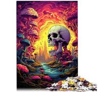 1000 Piece Jigsaw Puzzles for Adults Jigsaw Colorful wild skull Jigsaw Puzzle 26x38cm is ideal as gifts for the whole family