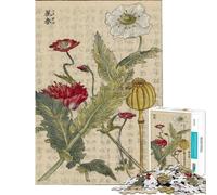 1000 Piece Jigsaw Puzzles for Adults Jigsaw Common Poppy Jigsaws for Adults Relax Games Analysis And Logic Fun Activities at Home (Size 50x75cm)