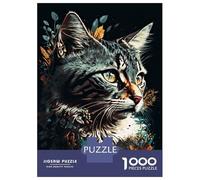 1000 Piece Jigsaw Puzzles for Adults Jigsaw Contemporary Cat Jigsaws for Adults Toy Wall Decor Staycation Kill Time Unique Birthday And Xmas Gifts 52x38cm/1000pcs