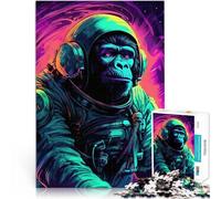 1000 Piece Jigsaw Puzzles for Adults Jigsaw Cosmic Ape Odyssey Spielspielzeug Einzigartige Wohndekoration und Geschenke38x26cm