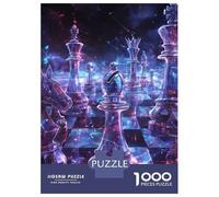 1000 Piece Jigsaw Puzzles for Adults Jigsaw Cosmic Chess Puzzles for Adults Relax Games Birthday Present Christmas Birthday Gifts 38x26cm/1000pcs
