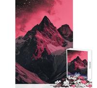 1000 Piece Jigsaw Puzzles for Adults Jigsaw Cosmic Mountain Peaks Relaxing Games For Family Fun Home Decoration Toys Help The Brain Exercise (38X52CM)