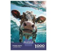 1000 Piece Jigsaw Puzzles for Adults Jigsaw Cow Sea Puzzles for Adults Toy Wall Decor Perfect Decoration Challenging Game Gifts 70x50cm/1000pcs