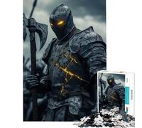 1000 Piece Jigsaw Puzzles for Adults Jigsaw Cracked Armor Knight 1000 Jigsaw Puzzle Anti-Stress Toys Enhance Memory Unique Birthday And Xmas Gifts (50x75cm)