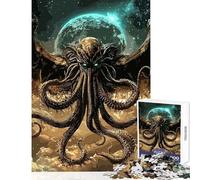 1000 Piece Jigsaw Puzzles for Adults Jigsaw Cthulhu Cosmic Horror Hands-on Game Enhance Memory Home Decoration Toys Gifts for Friends And Family (50x75cm)