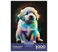 1000 Piece Jigsaw Puzzles for Adults Jigsaw Cute Colorful Puppy Teenager Puzzles Relaxing Games Hand Speed Race Christmas Birthday Gifts 70x50cm/1000pcs