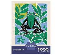 1000 Piece Jigsaw Puzzles for Adults Jigsaw Cute Frog Preserve CA Adult Jigsaw Puzzle Hands-on Game Perfect Decoration Challenging Game Gifts 52x38cm/1000pcs