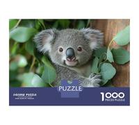 1000 Piece Jigsaw Puzzles for Adults Jigsaw Cute Koala in Eucalyptus Tree Jigsaws for Adults DIY Toys Birthday Present Challenging Game Gifts 52x38cm/1000pcs