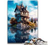 1000 Piece Jigsaw Puzzles for Adults Jigsaw Cute Palace Pattern Assembly for Educational Game Birthday Gifts 50x75cm