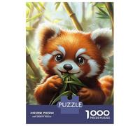 1000 Piece Jigsaw Puzzles for Adults Jigsaw Cute Red Panda Snack-2 Puzzle for Adults Anti-Stress Toys For Family Fun Fun Activities at Home 52x38cm/1000pcs