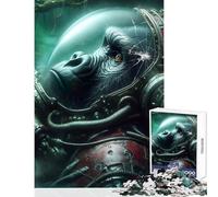 1000 Piece Jigsaw Puzzles for Adults Jigsaw Cyber Primate ︰ The Wild Age Relaxing Games For Family Fun Home Decoration Toys Help The Brain Exercise (38X52CM)