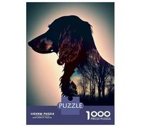 1000 Piece Jigsaw Puzzles for Adults Jigsaw Dachshund Retro Wald Puzzles for Adults Relax Games Birthday Present Christmas Birthday Gifts 70x50cm/1000pcs