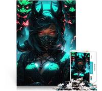 1000 Piece Jigsaw Puzzles for Adults Jigsaw Demon Girl with Red Eyes educational challenge Secret Santa Gifts 50x70cm