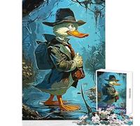 1000 Piece Jigsaw Puzzles for Adults Jigsaw Detective Duck Brain Teaser Game Wall Decoration Educational Toy Gifts for Friends And Family (50X75cm)