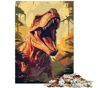 1000 Piece Jigsaw Puzzles for Adults Jigsaw Dinosaur Retro Help The Brain Exercise For Family Fun Educational Toy for And 14 Years And over (50x75cm)
