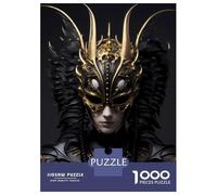 1000 Piece Jigsaw Puzzles for Adults Jigsaw Divine Mask of Gold Puzzles for Adults Brain Teaser Game Enhance Memory Fun Activities at Home 52x38cm/1000pcs