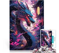 1000 Piece Jigsaw Puzzles for Adults Jigsaw Dragon in Asian City Lustige Spiele Geburtstagsgeschenk, Geschenke, Wandkunst52x38cm