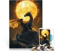 1000 Piece Jigsaw Puzzles for Adults Jigsaw Dragon of Redemption Made of cardboard for ages 14 and over Impossible game Challenging Game Gifts。size:38x52cm/14.96x20.47inch