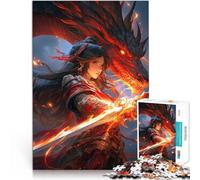 1000 Piece Jigsaw Puzzles for Adults Jigsaw Dragon Sword Pädagogisches Familienspiel Einzigartige Wohndekoration und Geschenke52x38cm