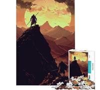 1000 Piece Jigsaw Puzzles for Adults Jigsaw Duel at Dawn Hands-on Game Learning Educational Toys Birthday Gifts for The Whole Family (Size 38x52cm)