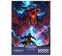 1000 Piece Jigsaw Puzzles for Adults Jigsaw Duel of Destiny Jigsaw Puzzle Toy Wall Decor But Fun And Humorous Fun at Home Activities, 70x50cm/1000pcs