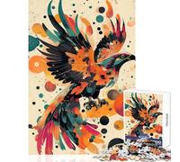 1000 Piece Jigsaw Puzzles for Adults Jigsaw Dynamic Eagle in Flight Artwork 1000 Piece Jigsaw Hands-on Game Great Gifts for Games Wall Art (50x75cm)