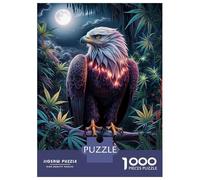 1000 Piece Jigsaw Puzzles for Adults Jigsaw Eagle in The Twilight Puzzles for Adults Toy Wall Decor Perfect Decoration Challenging Game Gifts 52x38cm/1000pcs