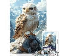 1000 Piece Jigsaw Puzzles for Adults Jigsaw Eagle on Mountain Peak 1000 Piece Jigsaw Hands-on Game Great Gifts for Games Wall Art (38x26cm)