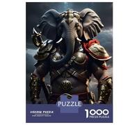 1000 Piece Jigsaw Puzzles for Adults Jigsaw Elephant Armor Kingdom Teenager Puzzles Relaxing Games Hand Speed Race Christmas Birthday Gifts 70x50cm/1000pcs