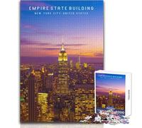 1000 Piece Jigsaw Puzzles for Adults Jigsaw Empire State Building Impossible Game Presents for Women Anti-Stress Toys Size 50x75cm