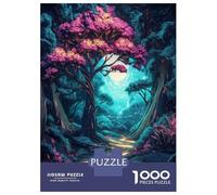 1000 Piece Jigsaw Puzzles for Adults Jigsaw Enchanted Forest Path Puzzles for Adults Relax Games Birthday Present Christmas Birthday Gifts 70x50cm/1000pcs
