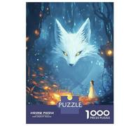 1000 Piece Jigsaw Puzzles for Adults Jigsaw Enchanted Forest with Giant Fox Spirit Puzzles for Adults Anti-Stress Toys But Fun And Humorous Challenging Game Gifts 70x50cm/1000pcs