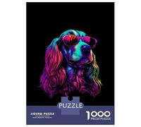 1000 Piece Jigsaw Puzzles for Adults Jigsaw English Cocker Spaniel Jigsaw for Adults Relax Games Improve Memory Challenging Game Gifts 38x26cm/1000pcs