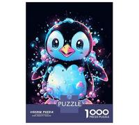 1000 Piece Jigsaw Puzzles for Adults Jigsaw Epic Bubble Penguin Puzzles for Adults Brain Teaser Game Enhance Memory Fun Activities at Home 70x50cm/1000pcs