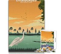 1000 Piece Jigsaw Puzzles for Adults Jigsaw Everglades National Park Challenging Game Toys Pattern Assembly Gift Birthday Size 38x52cm