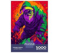 1000 Piece Jigsaw Puzzles for Adults Jigsaw Evil Santa Claus Jigsaw for Adults DIY Toys Presents for Women Fun Activities at Home 52x38cm/1000pcs