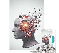 1000 Piece Jigsaw Puzzles for Adults Jigsaw Exploding Mind Concept Toys Educational Games Practical Game Analysis And Logic Funny Gifts (Size 38x26cm)