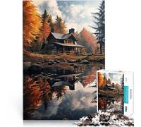 1000 Piece Jigsaw Puzzles for Adults Jigsaw Fall landscape family fun games is ideal as a gift for the whole family 50x70cm