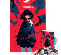 1000 Piece Jigsaw Puzzles for Adults Jigsaw Fallen Angel Practical Game Toy Intellectual Game Art Work Gifts Birthday Present (Size 38x26cm)