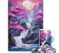 1000 Piece Jigsaw Puzzles for Adults Jigsaw Fantasy Nature Neon Brainteaser Family Games Wall Decoration Gifts Ideas (38x26cm)