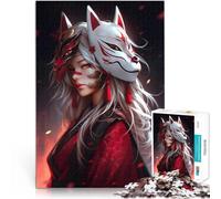 1000 Piece Jigsaw Puzzles for Adults Jigsaw Fantasy Samurai Girl Quiz game Fun at Home Activities, Birthday Present,Travel Gifts, 50x70cm