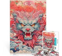 1000 Piece Jigsaw Puzzles for Adults Jigsaw Ferocious Yokai Beast Staycation Kill time with Matching Poster and Trivia Sheet 50x70cm