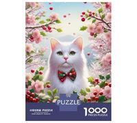 1000 Piece Jigsaw Puzzles for Adults Jigsaw Festive Cat 01 Spring Jigsaw for Adults Relax Games Improve Memory Challenging Game Gifts 70x50cm/1000pcs
