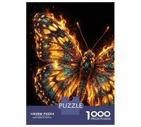 1000 Piece Jigsaw Puzzles for Adults Jigsaw Fiery Butterfly Digital Art Jigsaws for Adults Toy Wall Decor Staycation Kill Time Unique Birthday And Xmas Gifts 38x26cm/1000pcs