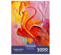 1000 Piece Jigsaw Puzzles for Adults Jigsaw Flamingo Adult Jigsaw Fun Games Hand Speed Race Fun Activities at Home 52x38cm/1000pcs