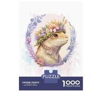 1000 Piece Jigsaw Puzzles for Adults Jigsaw Floral Bearded Dragon Adult Puzzles Toy Wall Decor Presents for Women Christmas Birthday Gifts 38x26cm/1000pcs